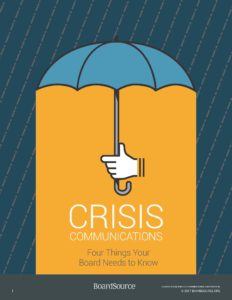 Crisis Communications: Four Things Your Board Needs to Know